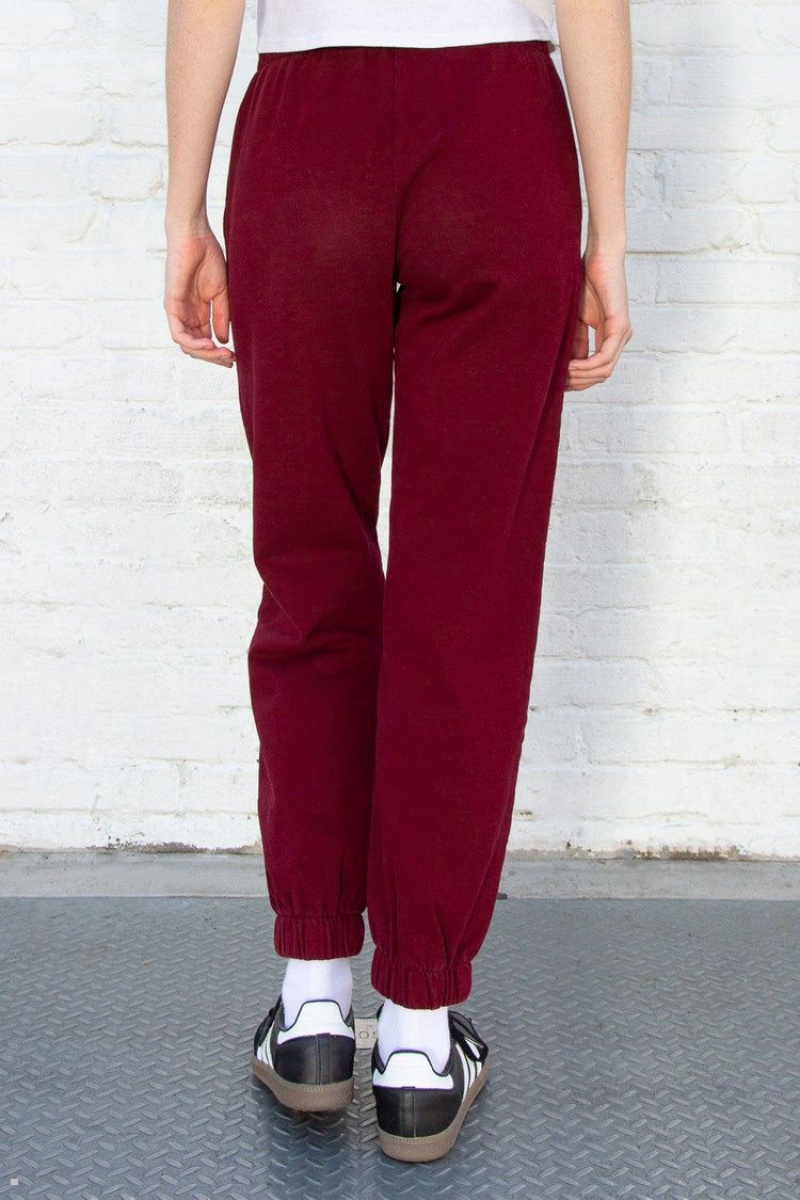 Pantalon Survêtement Brandy Melville Rosa Bordeaux | CRA-49628250